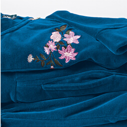 Embroidered Velour Leisuresuit - LF120